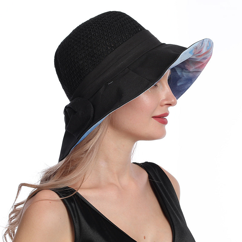 Summer Fashion Splicing Hollow Sun Hat