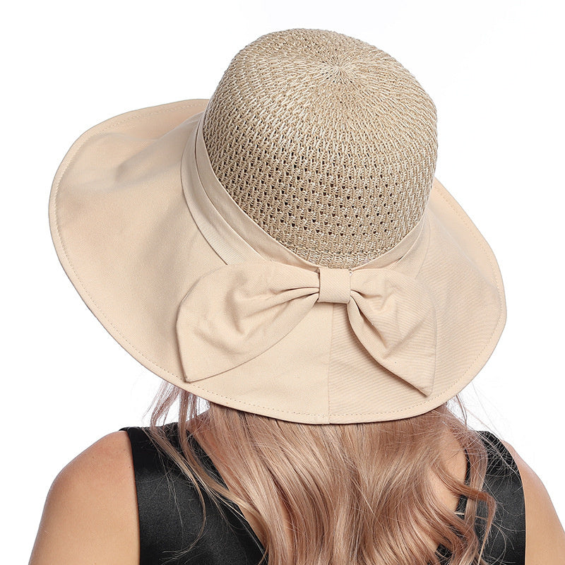 Summer Fashion Splicing Hollow Sun Hat