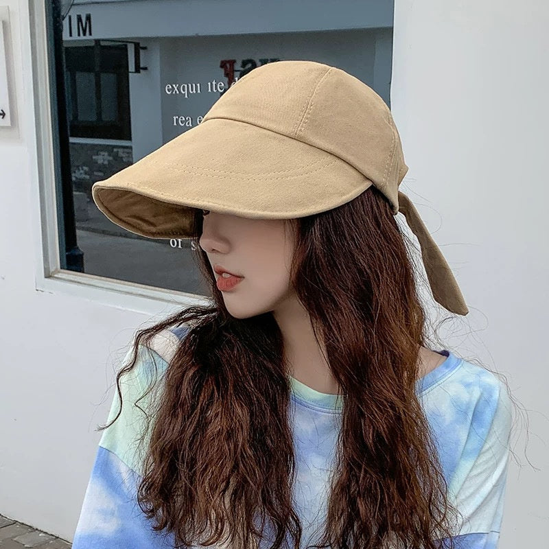 Fashion Lace-up Summer Sun Protection Cap