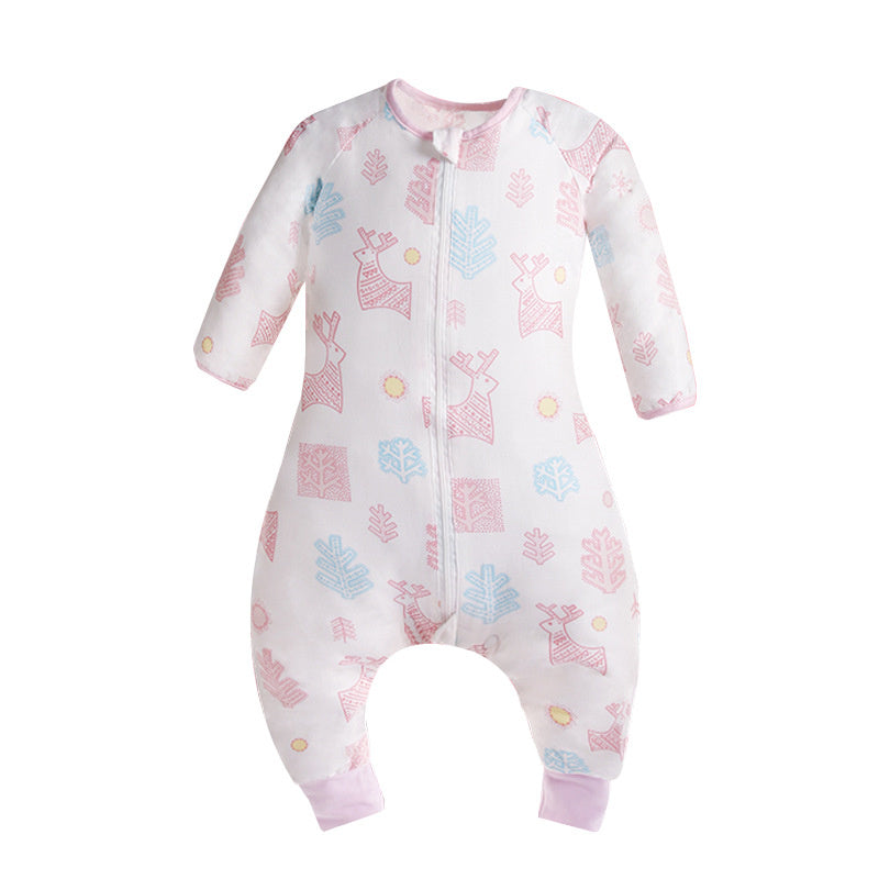 Baby Sleeping Bag Gauze Four Seasons Universal Split Leg Kick - Proof Quilt