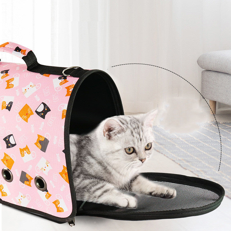 New 8-hole Breathable Portable Pet Bag