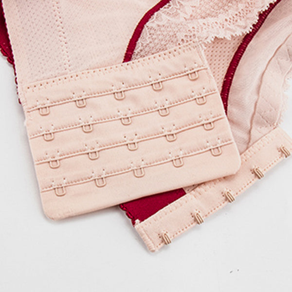Ziibras™ Front Closure Adjustment Straps Embroidery Bra