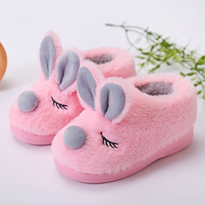 Children's Cartoon Indoor Cotton-Padded Shoes