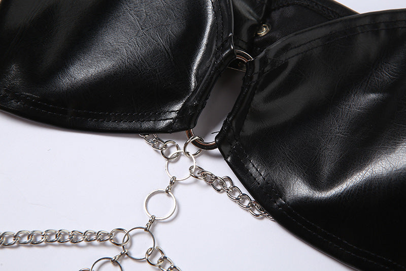 Sexy backless halter neck bra