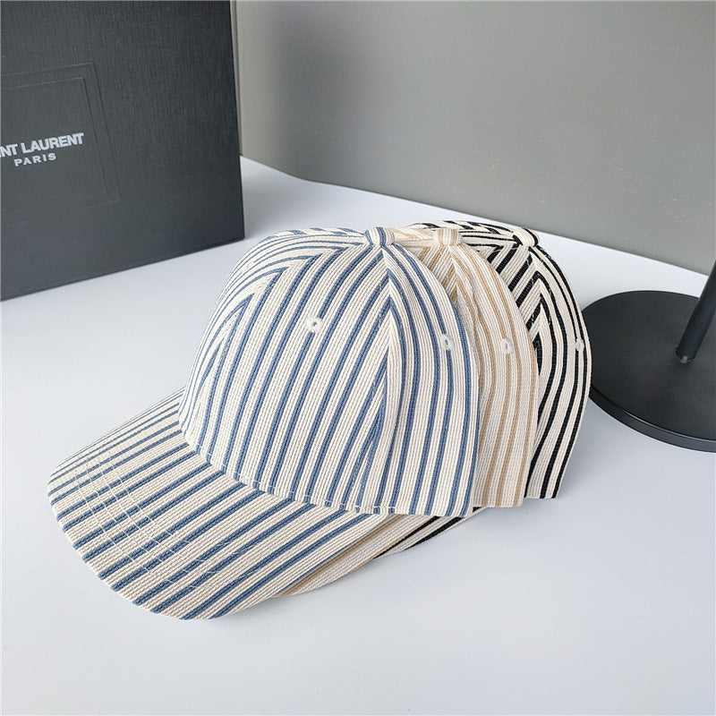 Stripe Contrast Baseball Cap