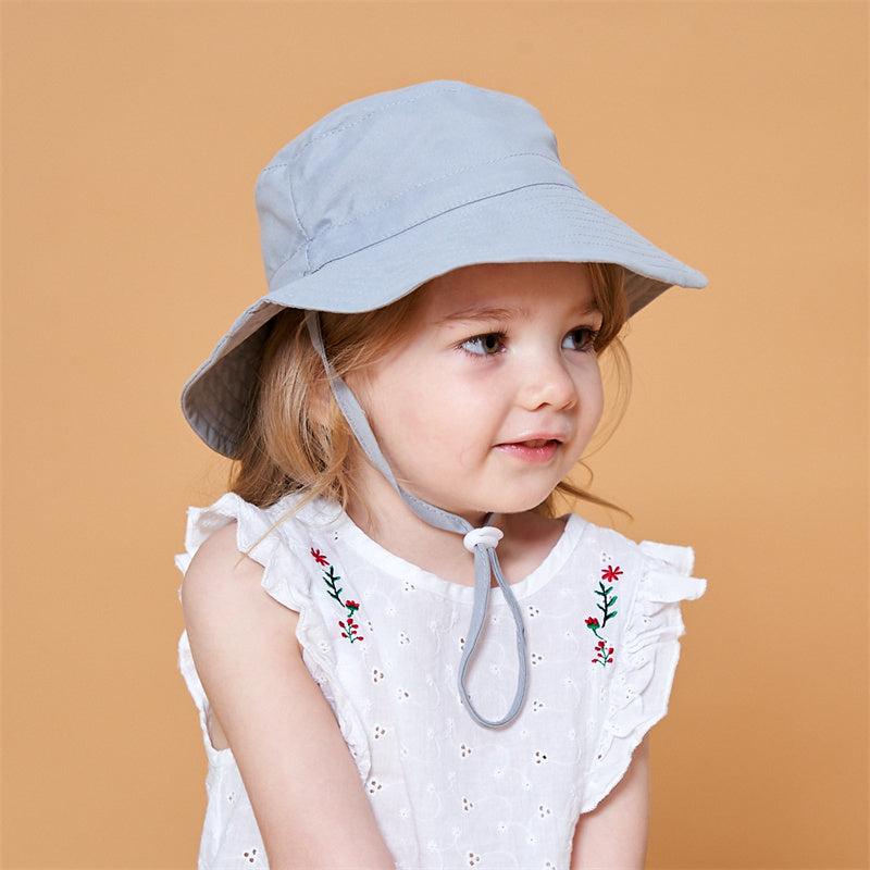 European And American New Spring And Summer Children Sunscreen Adjustable Breathable Fisherman Hat