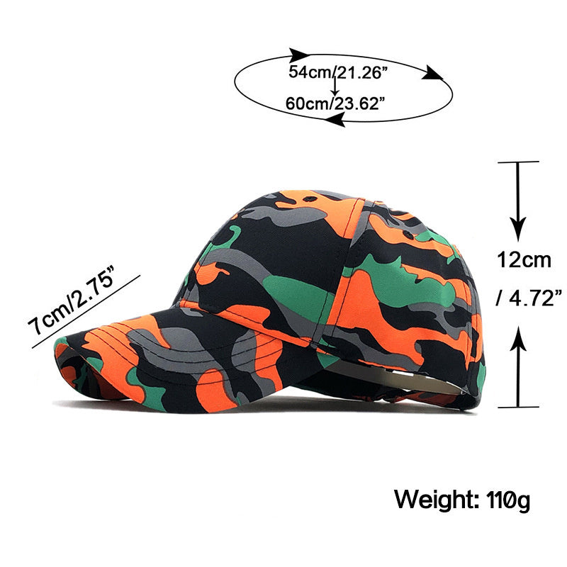 Summer Outdoor Trend Hip Hop Camouflage Flat Cap