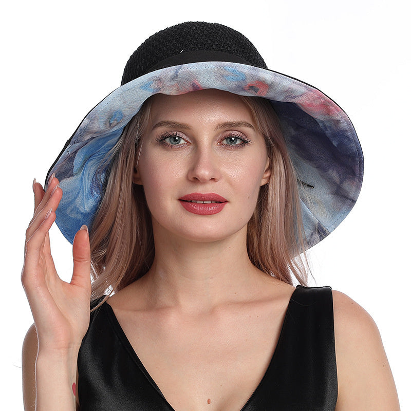 Summer Fashion Splicing Hollow Sun Hat