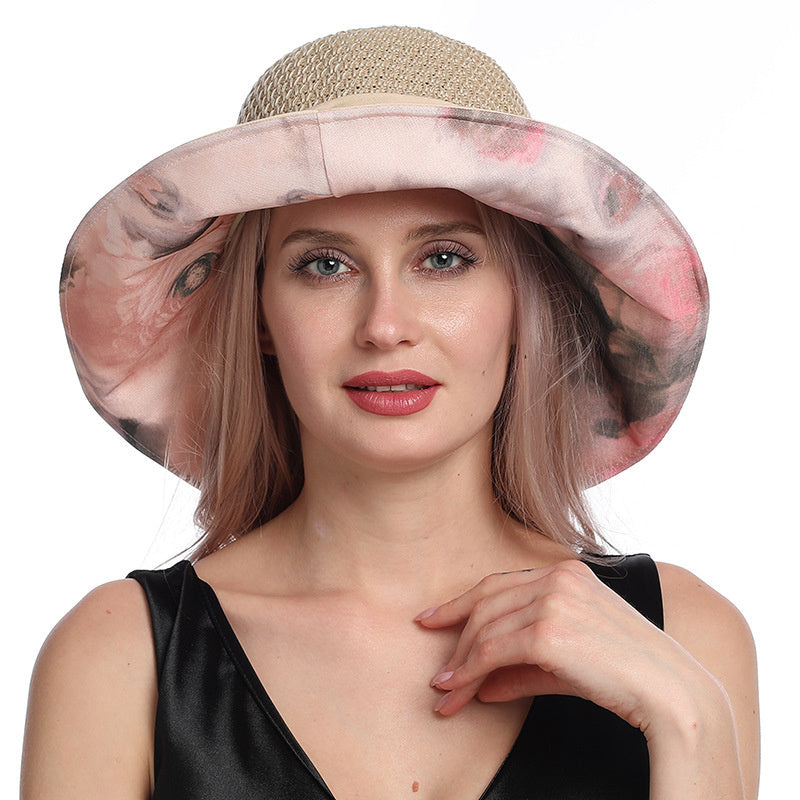 Summer Fashion Splicing Hollow Sun Hat