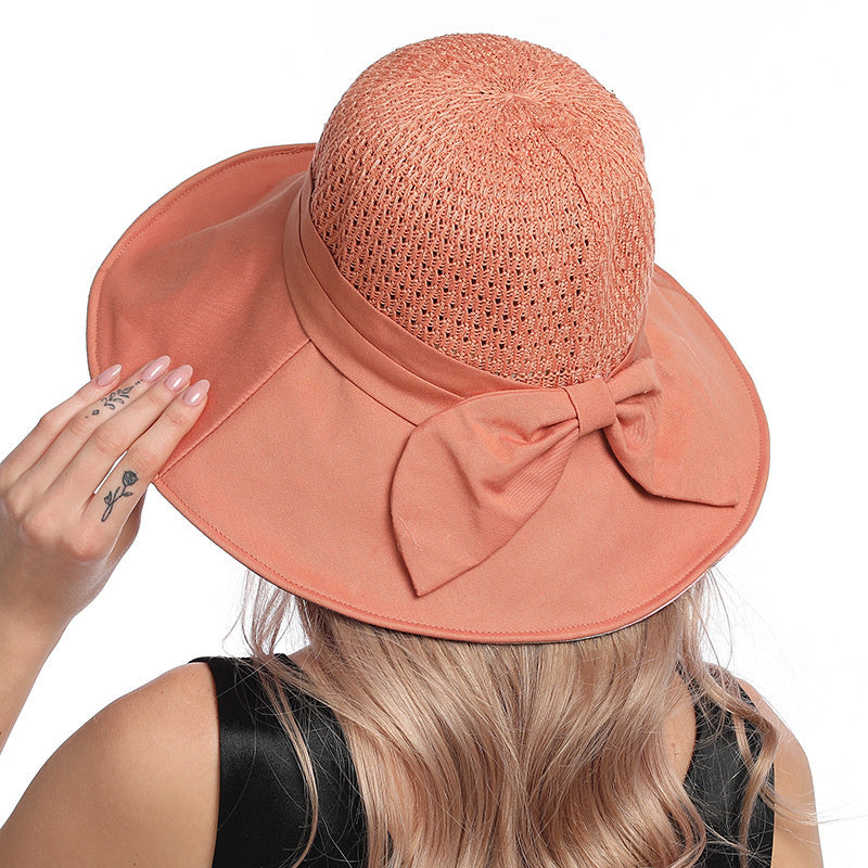 Summer Fashion Splicing Hollow Sun Hat