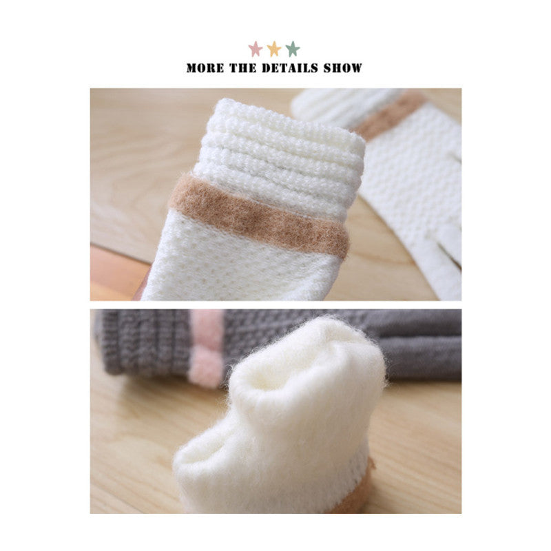 Knitted Warm Gloves Support Touch Screen