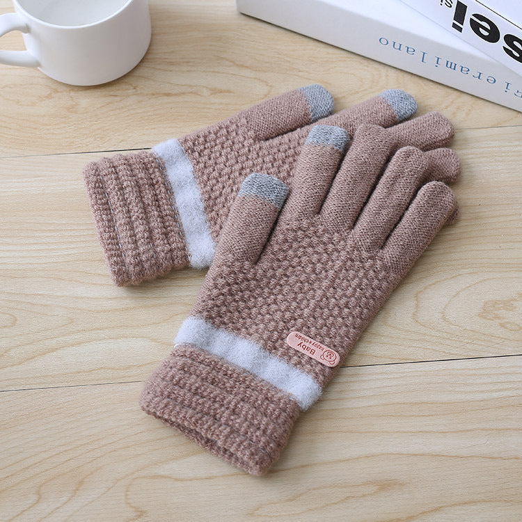 Knitted Warm Gloves Support Touch Screen