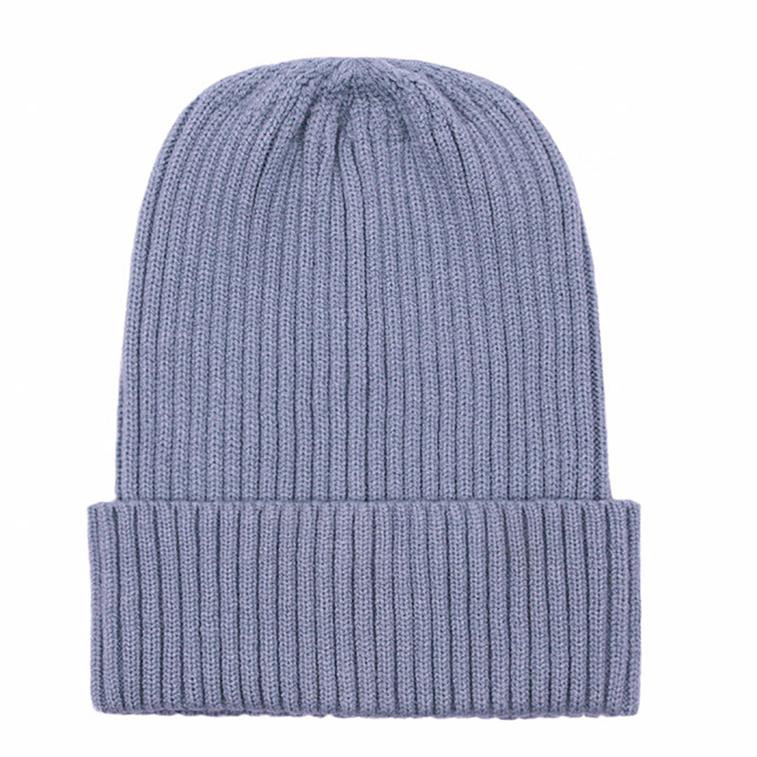 Solid Color Fashion Icon Warm Knitted Hat