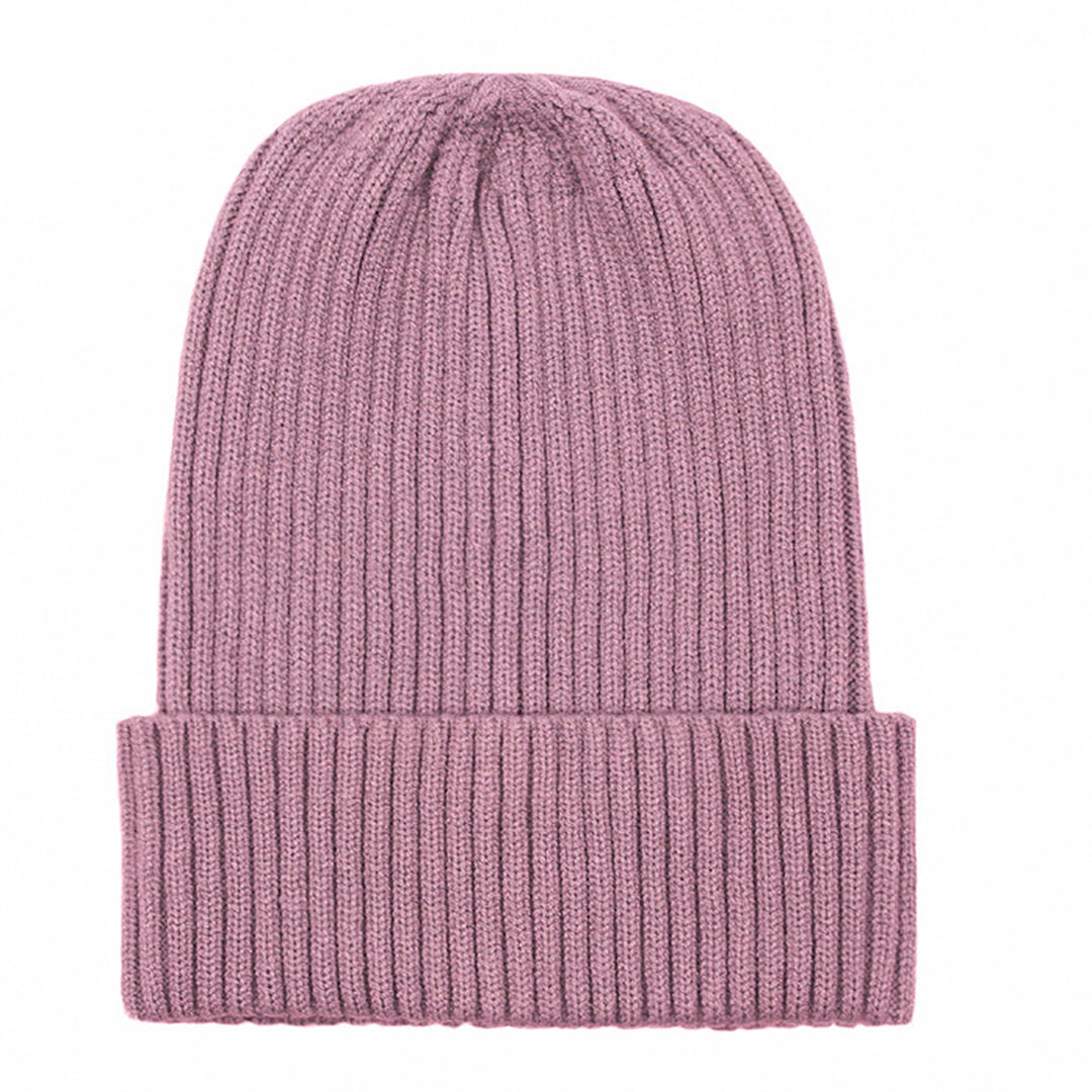 Solid Color Fashion Icon Warm Knitted Hat