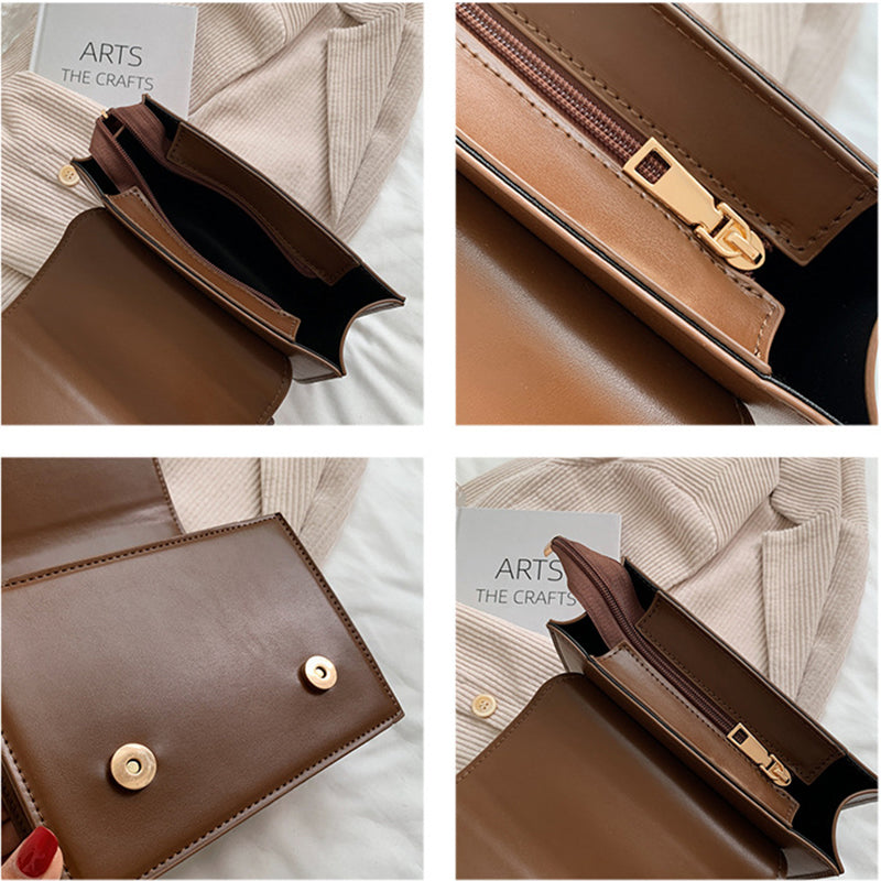 Ladies Workplace Sasual Solid Color Handbag Shoulder Bag