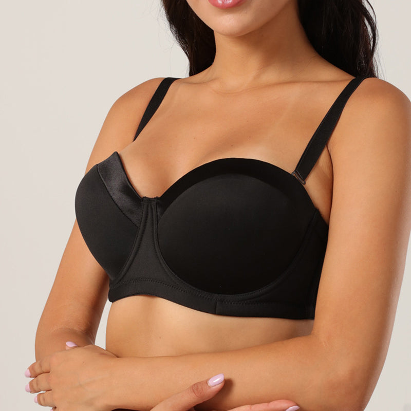 Thin Large Size Strapless Bra For D Cup
