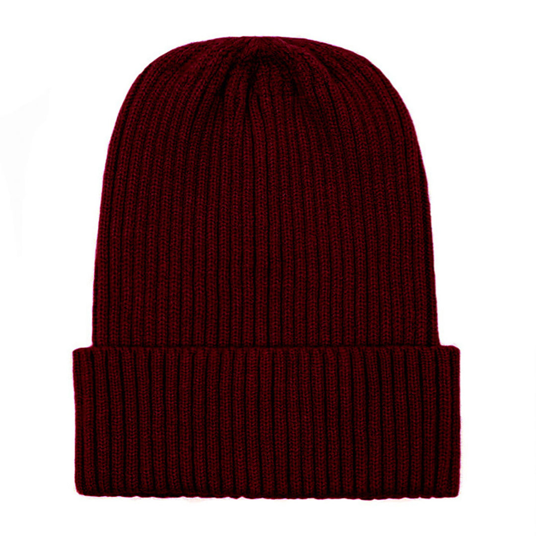 Solid Color Fashion Icon Warm Knitted Hat