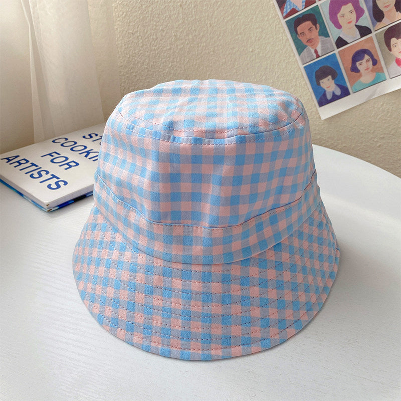 Versatile Face - showing Small Grid Sunshade Fisherman Hat