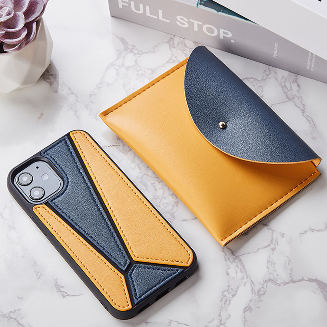 Ziibras™ Stylish Geometric-splicing Leather Wallet for iPhone 13 &12