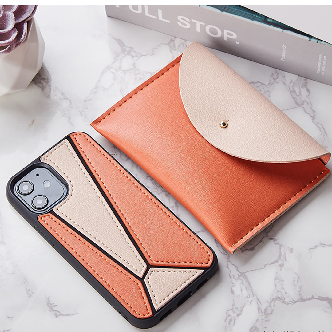 Ziibras™ Stylish Geometric-splicing Leather Wallet for iPhone 13 &12