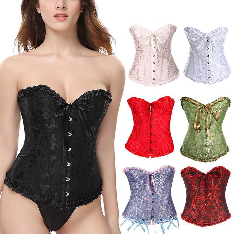 Ziibras™ Overbust Bustier Waist Cincher Body Shaper Corset