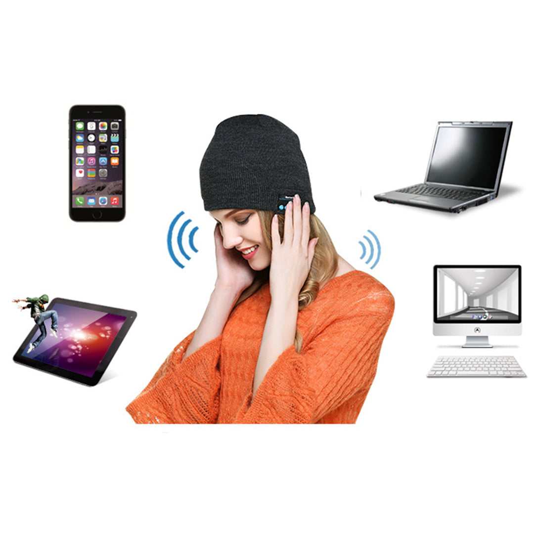 Winter Bluetooth Music Hat Wireless Earphone Knitted Hat