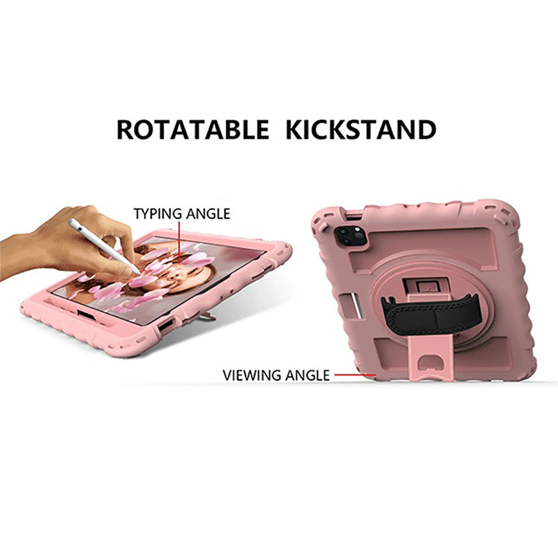 360°Hand-Held Rotating Silicone Anti-Drop Protective Cover For IPad Air4\IPad Por