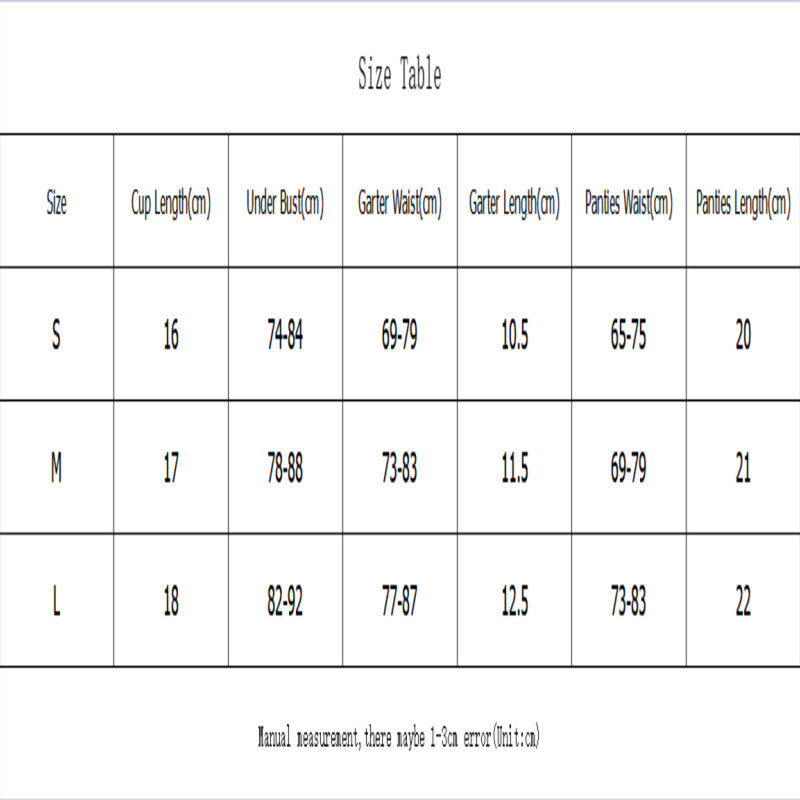 Lace Sexy Split Lingerie Garter Set