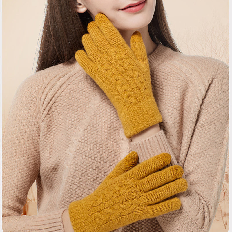 Fleece Touchscreen Outdoor Anti-slip Warm Gloves
