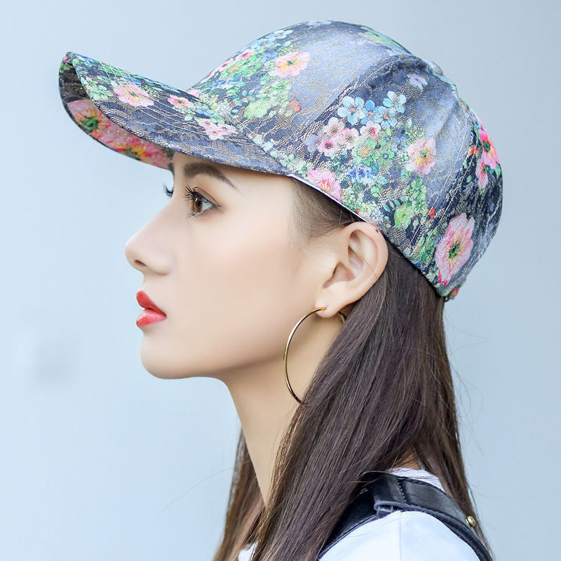 Versatile Floral Patterned Cap