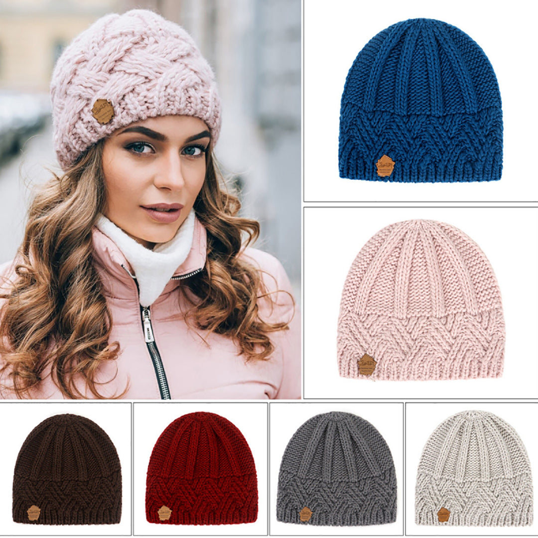 Fashion  Coarse Needle Wool Knitted Warm Hat