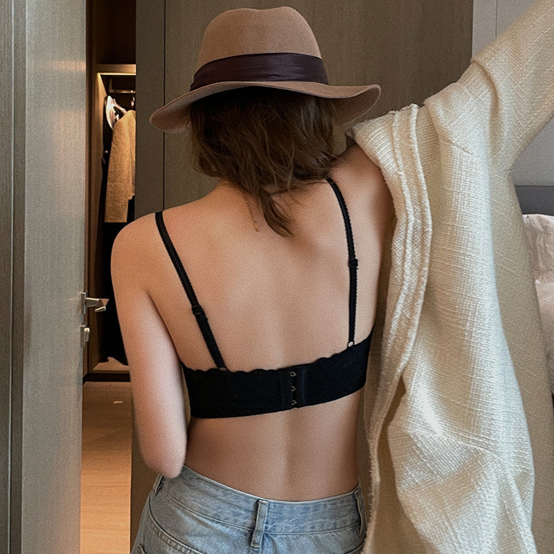 Lace Push-Up Wide Wing Bra