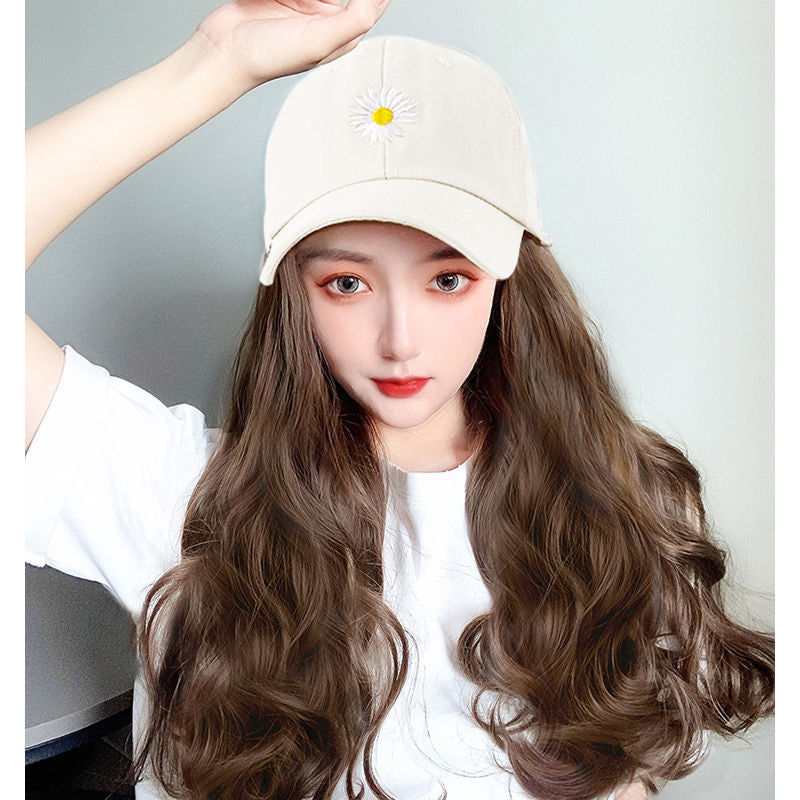 Curly Hair Wig Hat One Fashion Big Wave