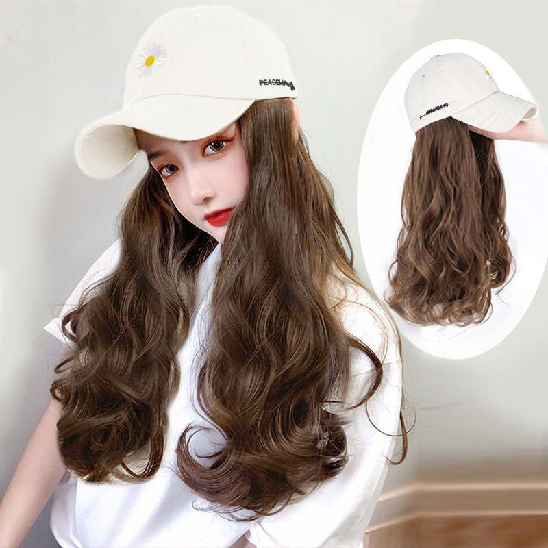 Curly Hair Wig Hat One Fashion Big Wave