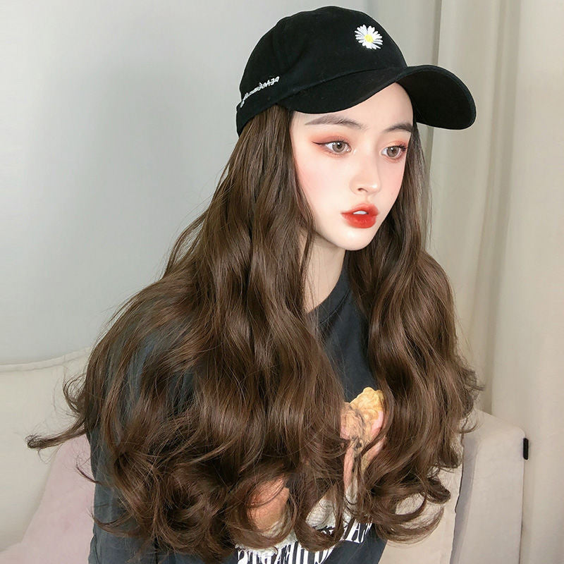 Curly Hair Wig Hat One Fashion Big Wave