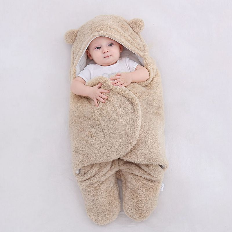 Infant  Winter Fleece Sleeping Bag Newborn Thicker Sleep Sack for Baby