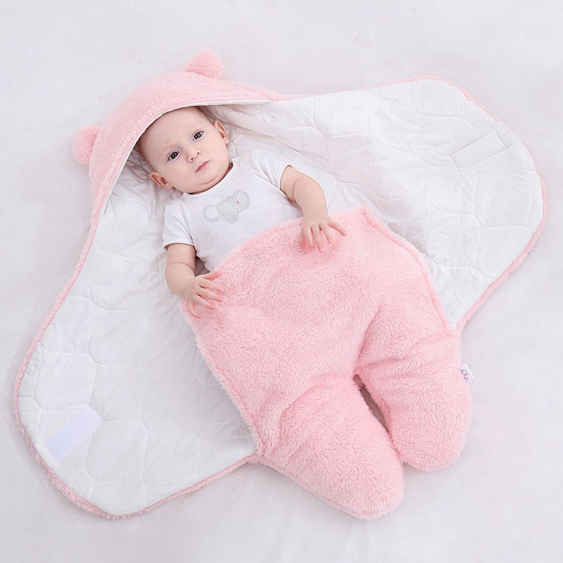 Infant  Winter Fleece Sleeping Bag Newborn Thicker Sleep Sack for Baby
