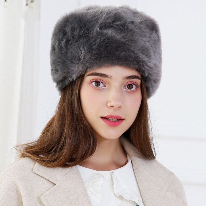 Fashion Plus Velvet Thickening Women Warm Hat
