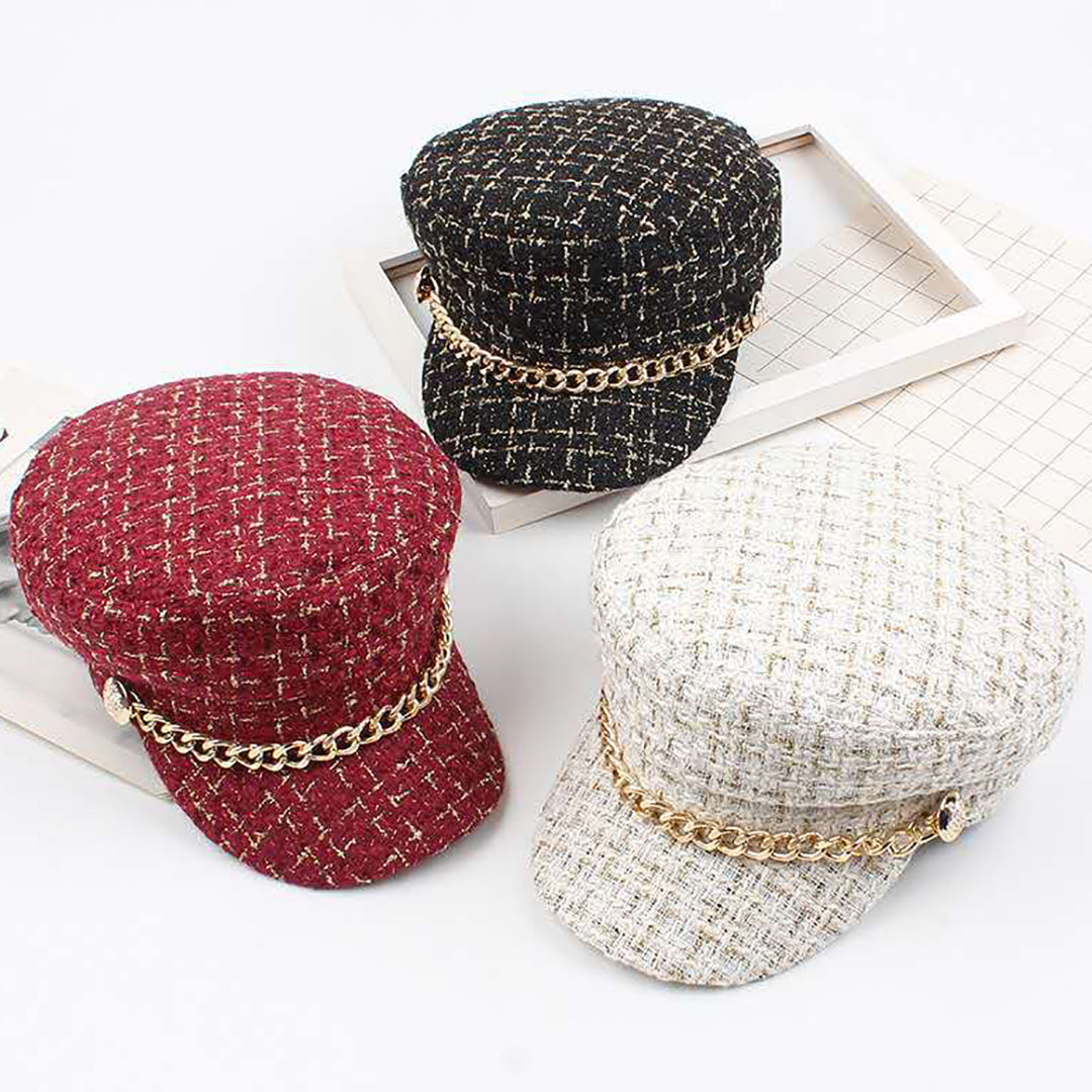 Fashion Solid Color French Beret Cap For Women