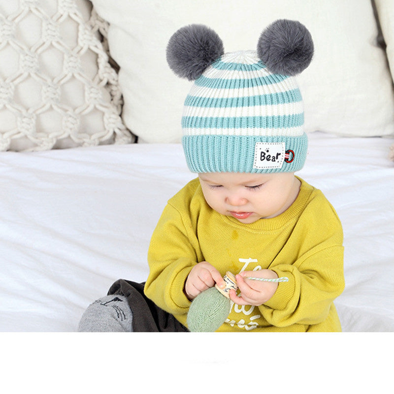 Children's Warm And Fleece Cap Neck Set