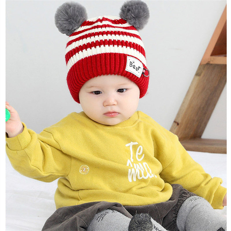 Children's Warm And Fleece Cap Neck Set