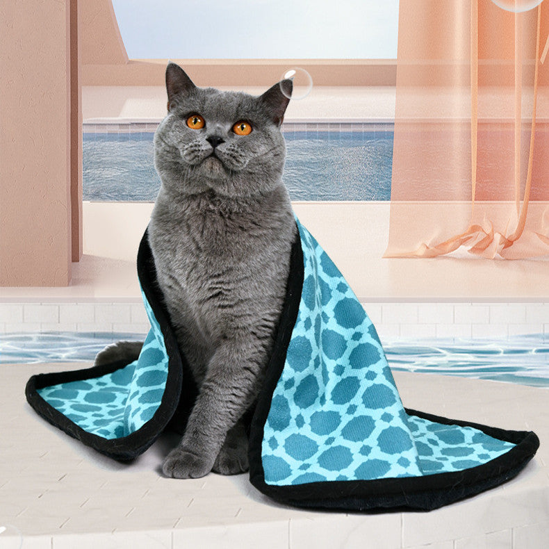 Microfiber Absorbent Towel Pet Supplies Dog Cat Bath Towel