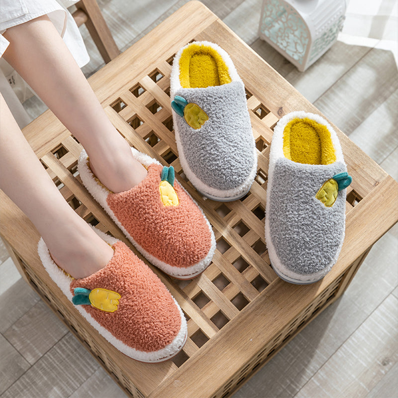 Lovers‘ Winter Home Non-Slip And Warm Plush Slippers