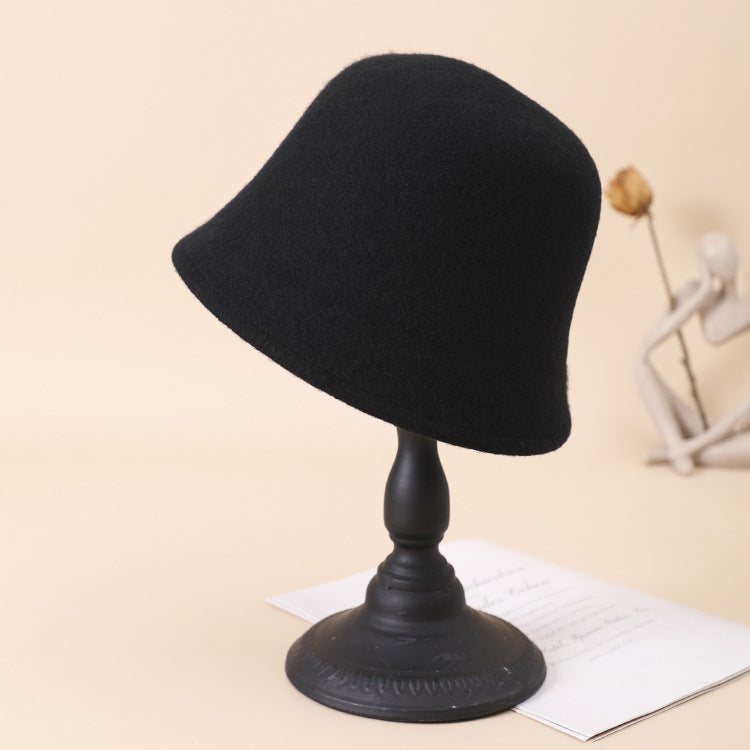 Ear protection Soft Wool Bucket Hat