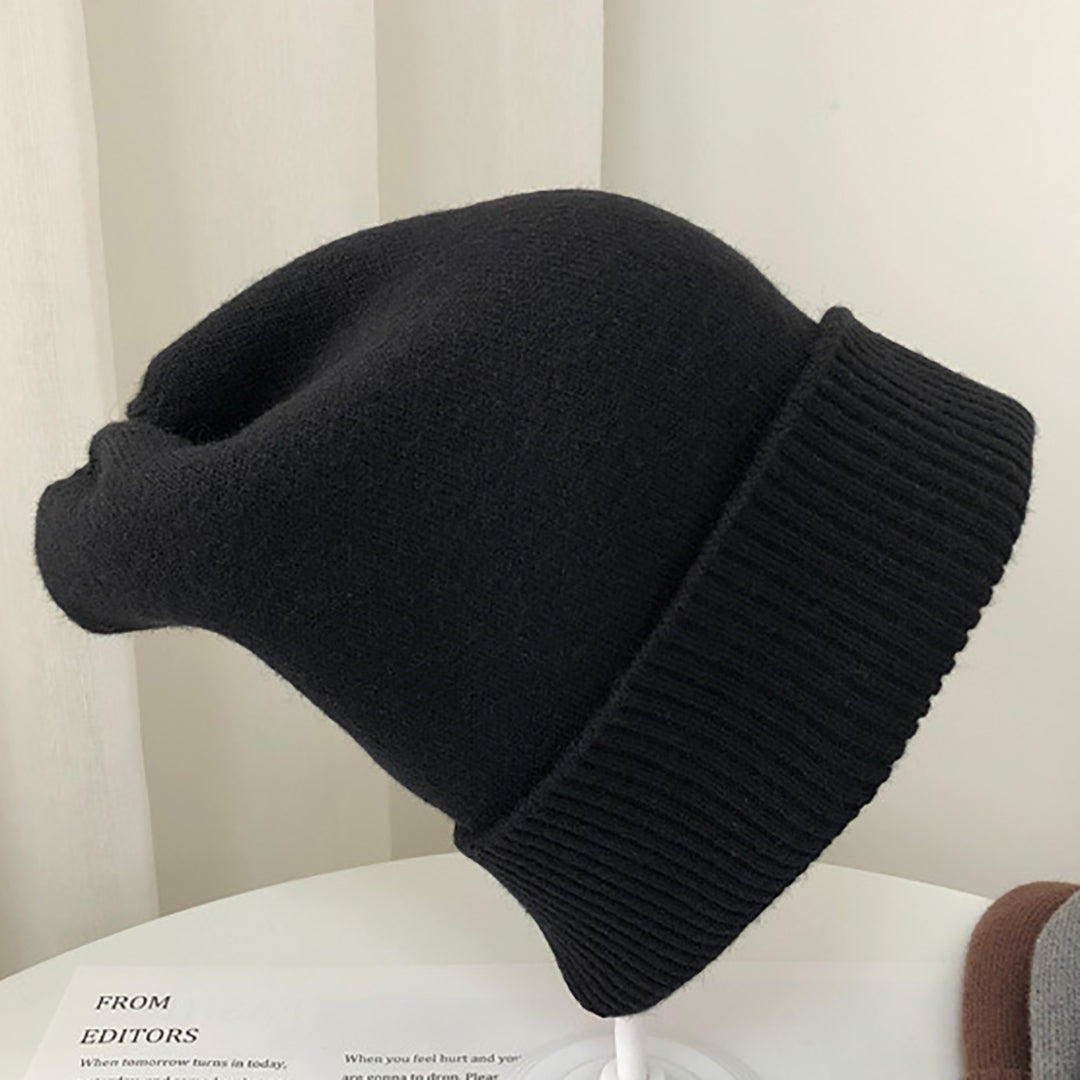 Solid Color Women Warm Fashion Knitted Hat