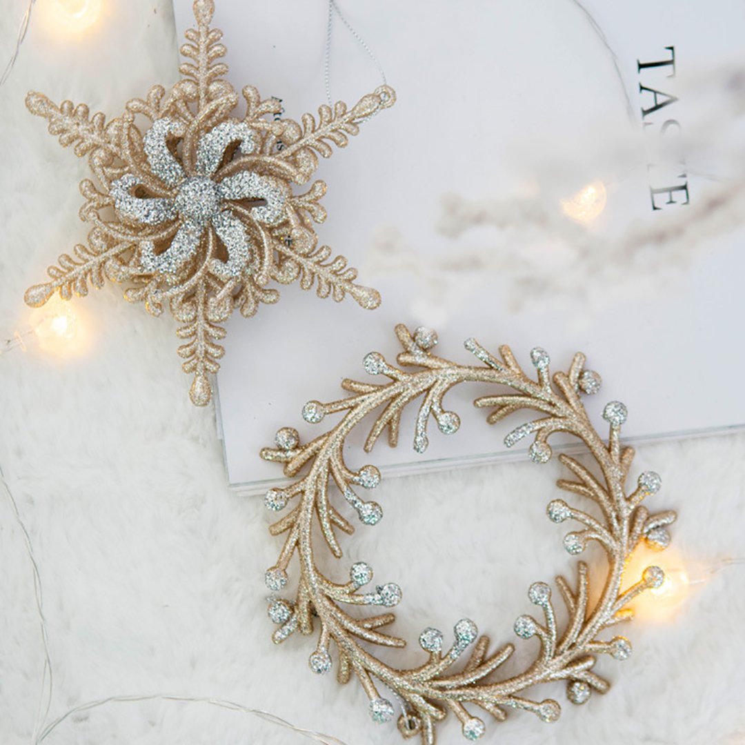 Christmas Tree Glitter Pendant Decorations