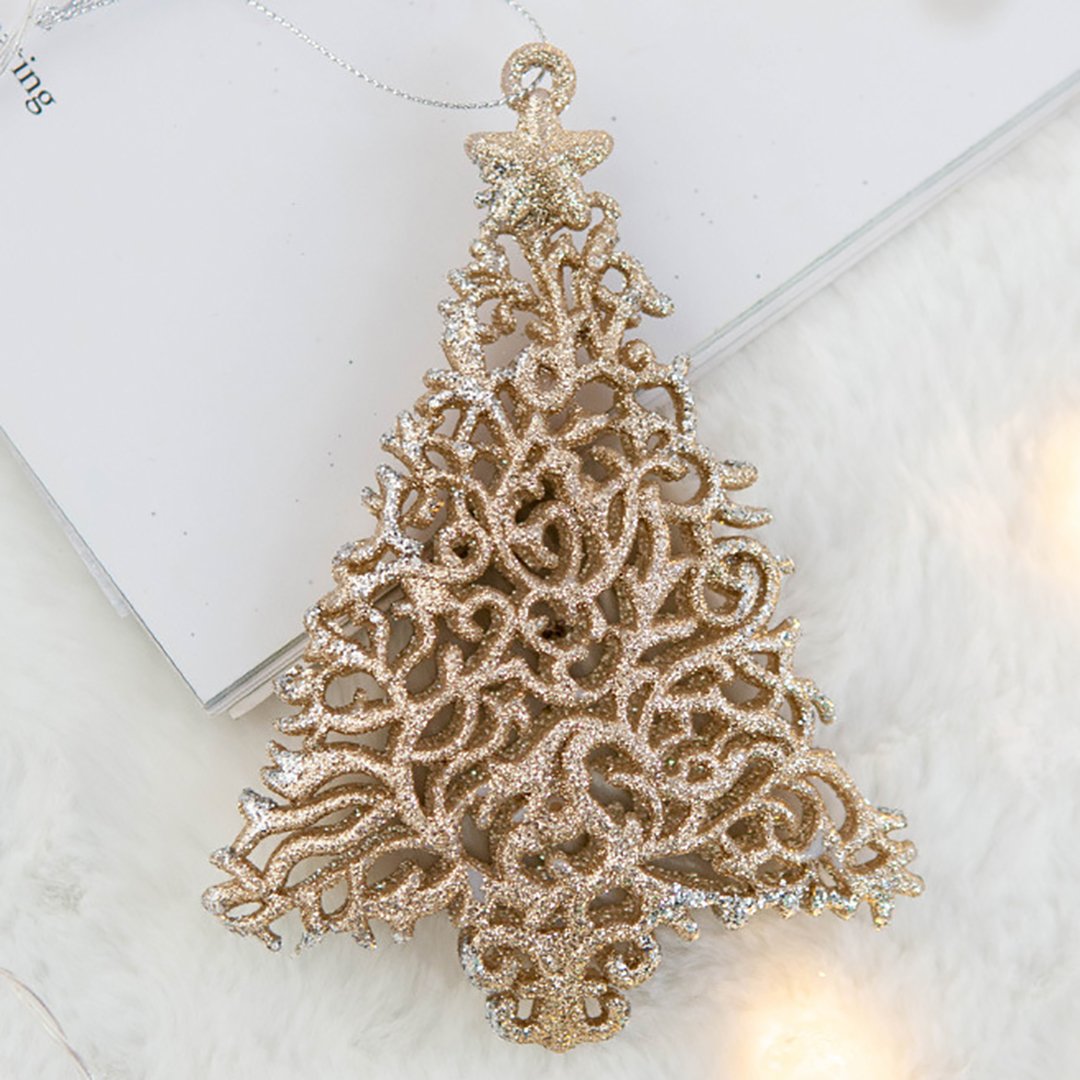 Christmas Tree Glitter Pendant Decorations