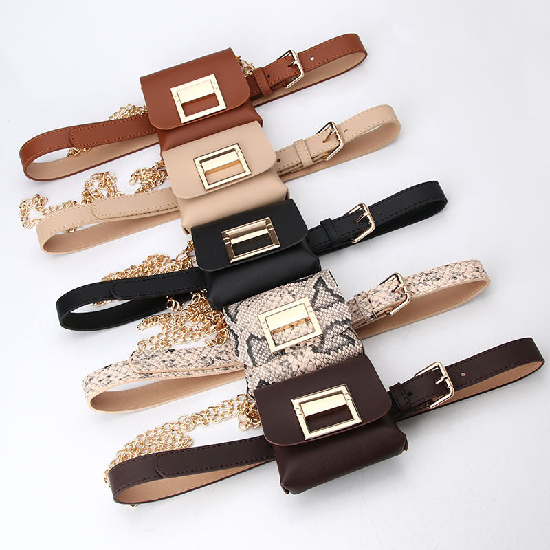Fashionable Detachable Belt Mini Belt Bag