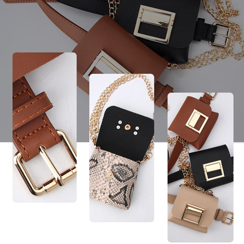 Fashionable Detachable Belt Mini Belt Bag