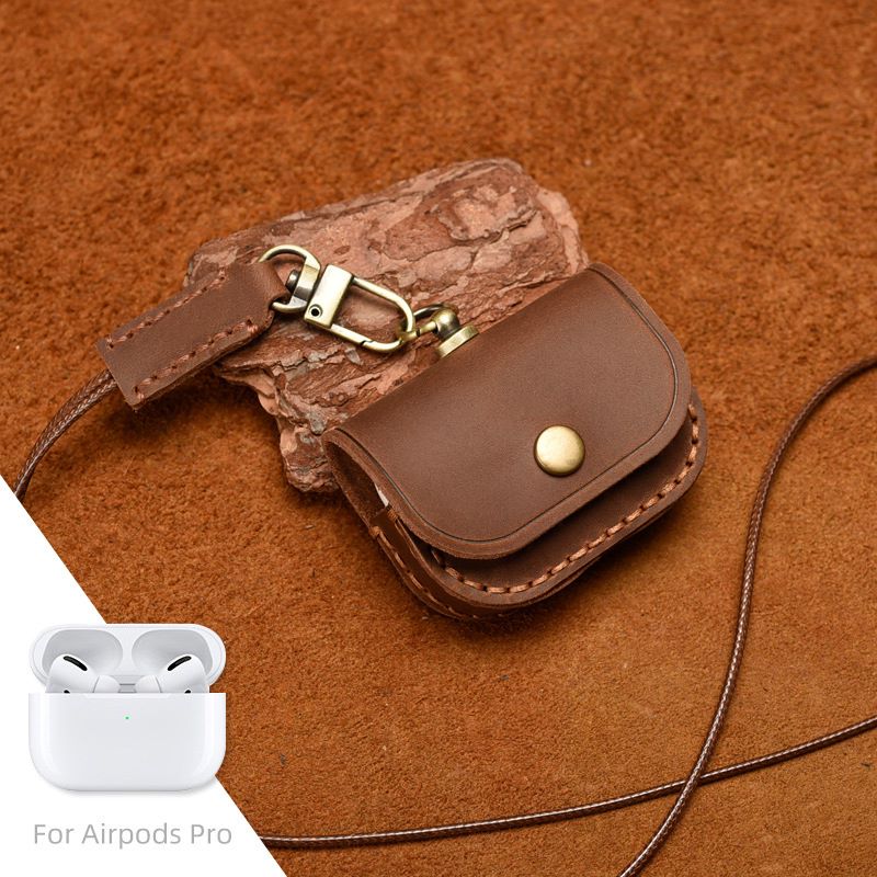 Genuine Leather Bluetooth Headset Case for Airpods Pro